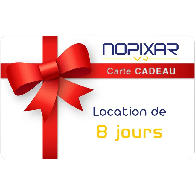 Carte cadeau pour 8 jours de location VR