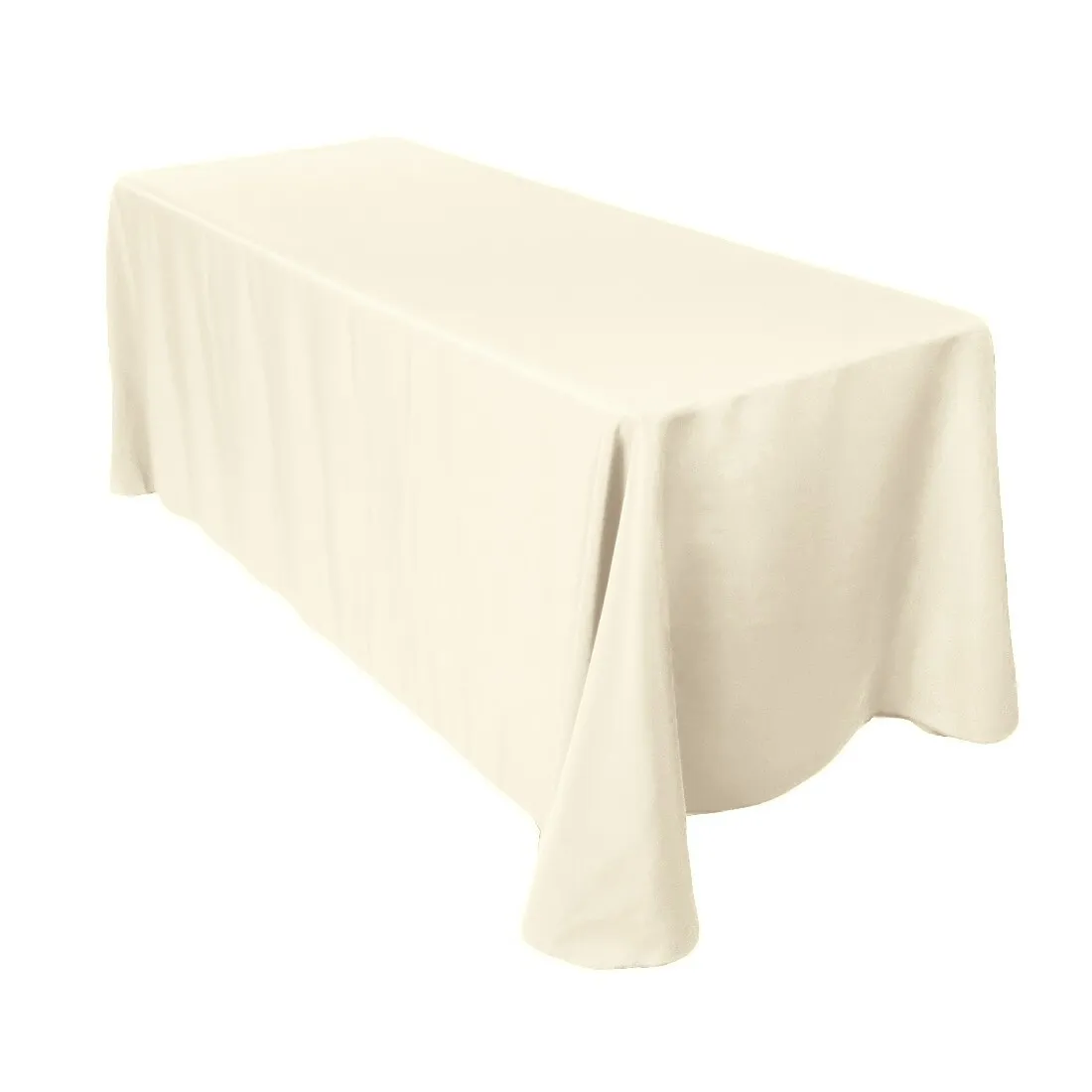 90x156 (8 ft.) Rectangle Ivory Linen