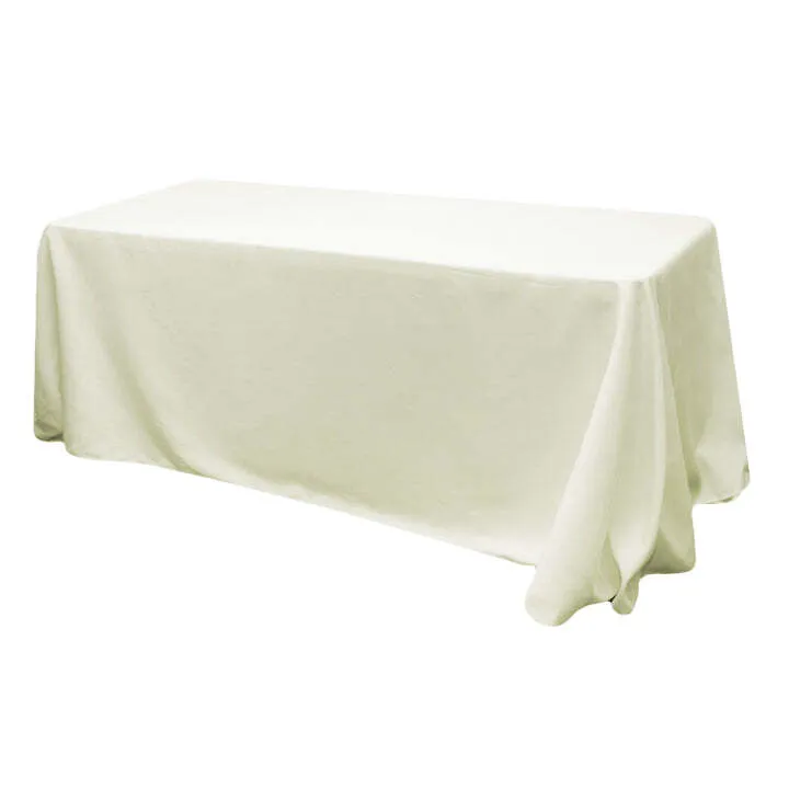 90x132 (6ft.) Rectangle Ivory Linen
