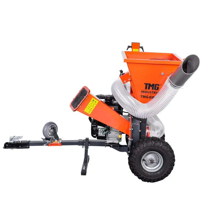 TMG 3-in-1 3” Wood Chipper, Shredder & Vacuum,6" Suction Port, 8’ Vacuum Hose