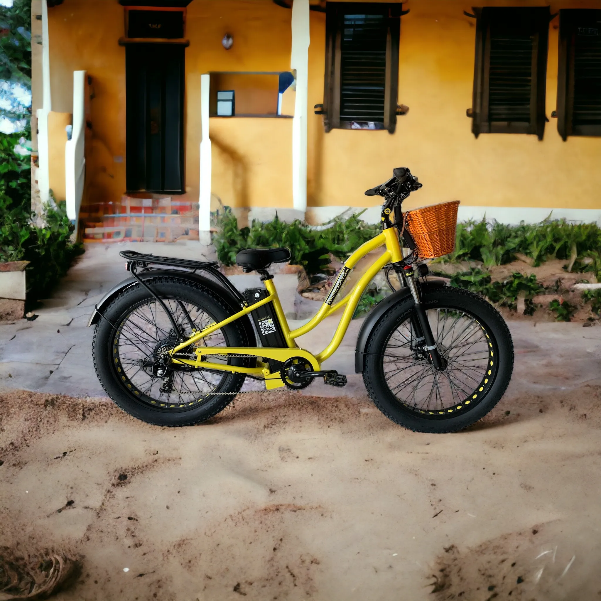 26" ELECTRIC BEACH CRUISER BIKE