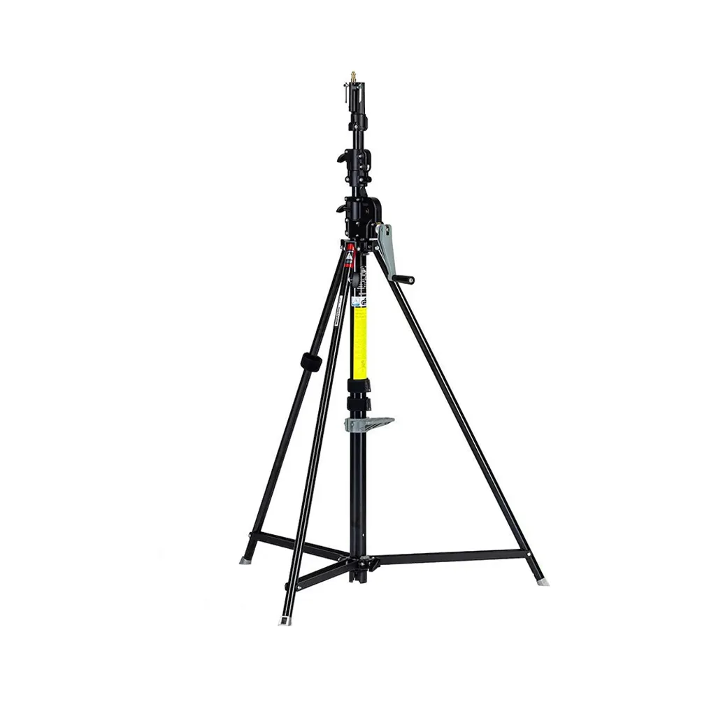 MANFROTTO DOUBLE WIND UP STAND WITH WHEELS (BLACK)