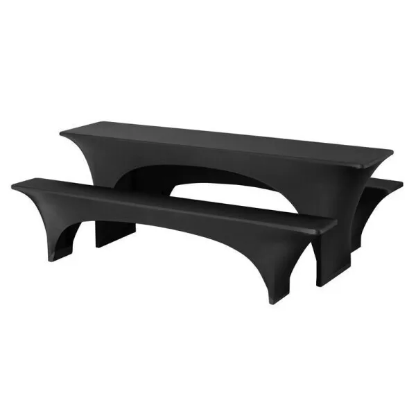 Husse für Bierzeltgarnitur schwarz