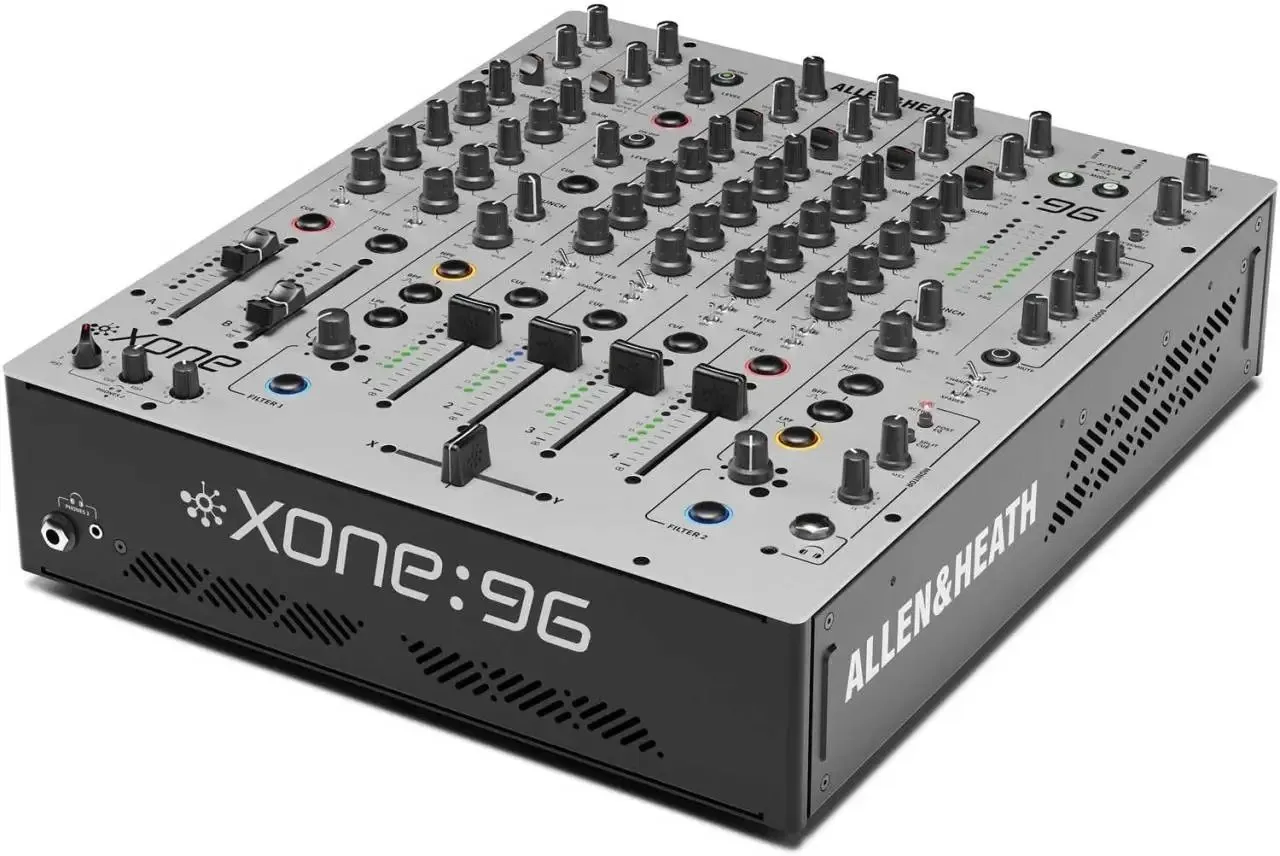 Allen & Heath XONE 96 DJ Mixer mieten Berlin. Analoger 6-Kanal Club-Mixer mit Dual-Soundkarte für Profi-Events.