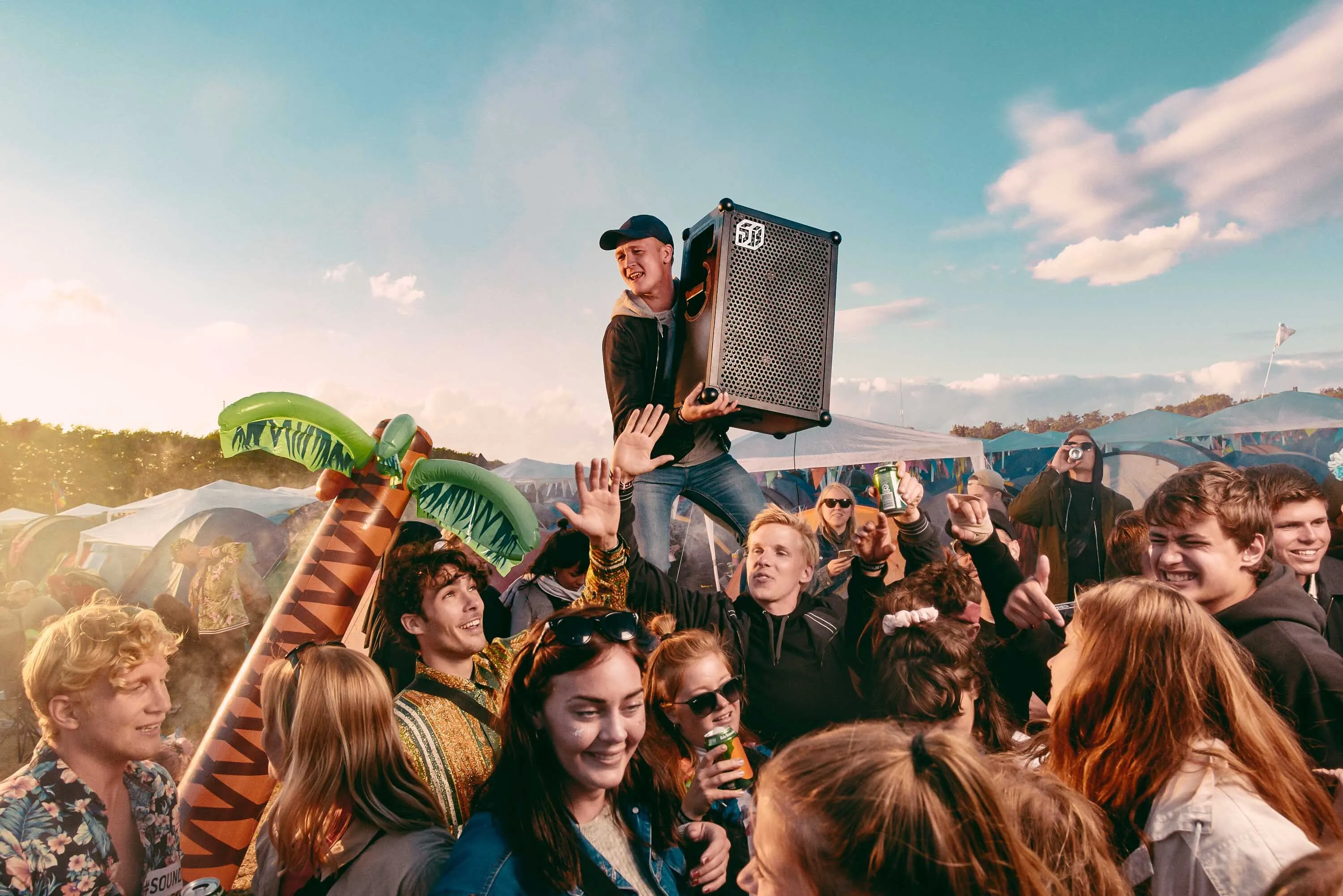 Outdoor Party in Berlin mit Soundboks Lautsprecher