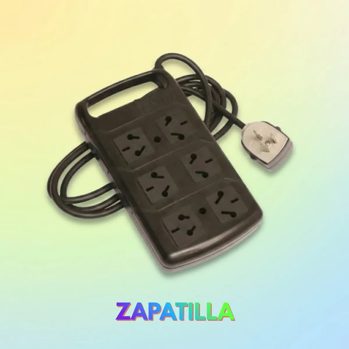 Zapatilla  toma corrientes 6 enchufes