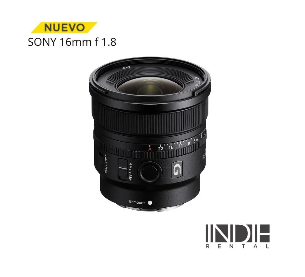 Lente SONY G 16mm f 1.8