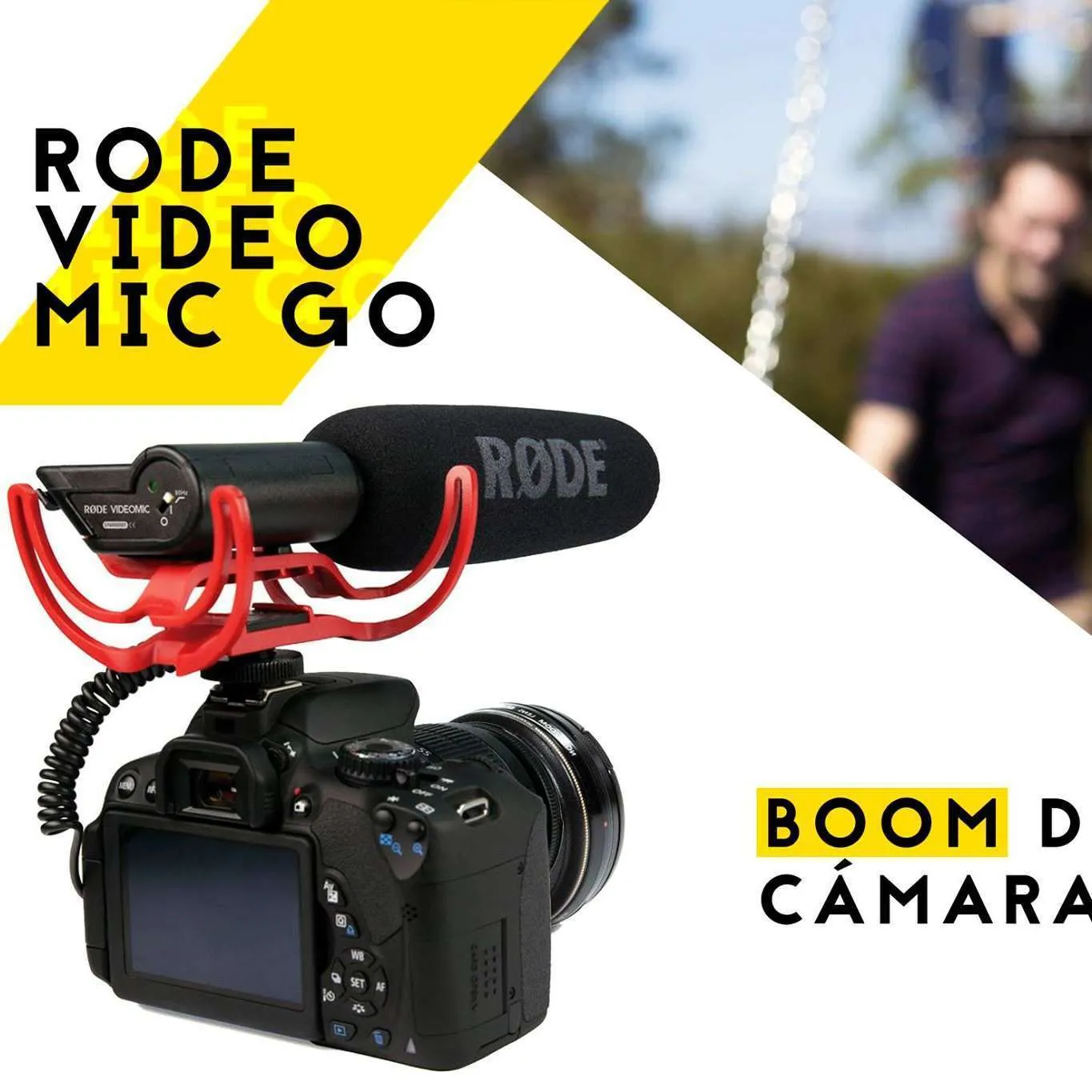 Micrófono boom de cámara Rode Go Video Mic