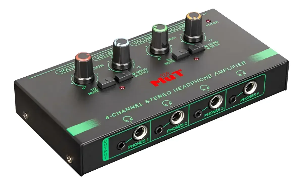 Amplificador De Auriculares Audio Mut Mx400 4 Canales + usb C