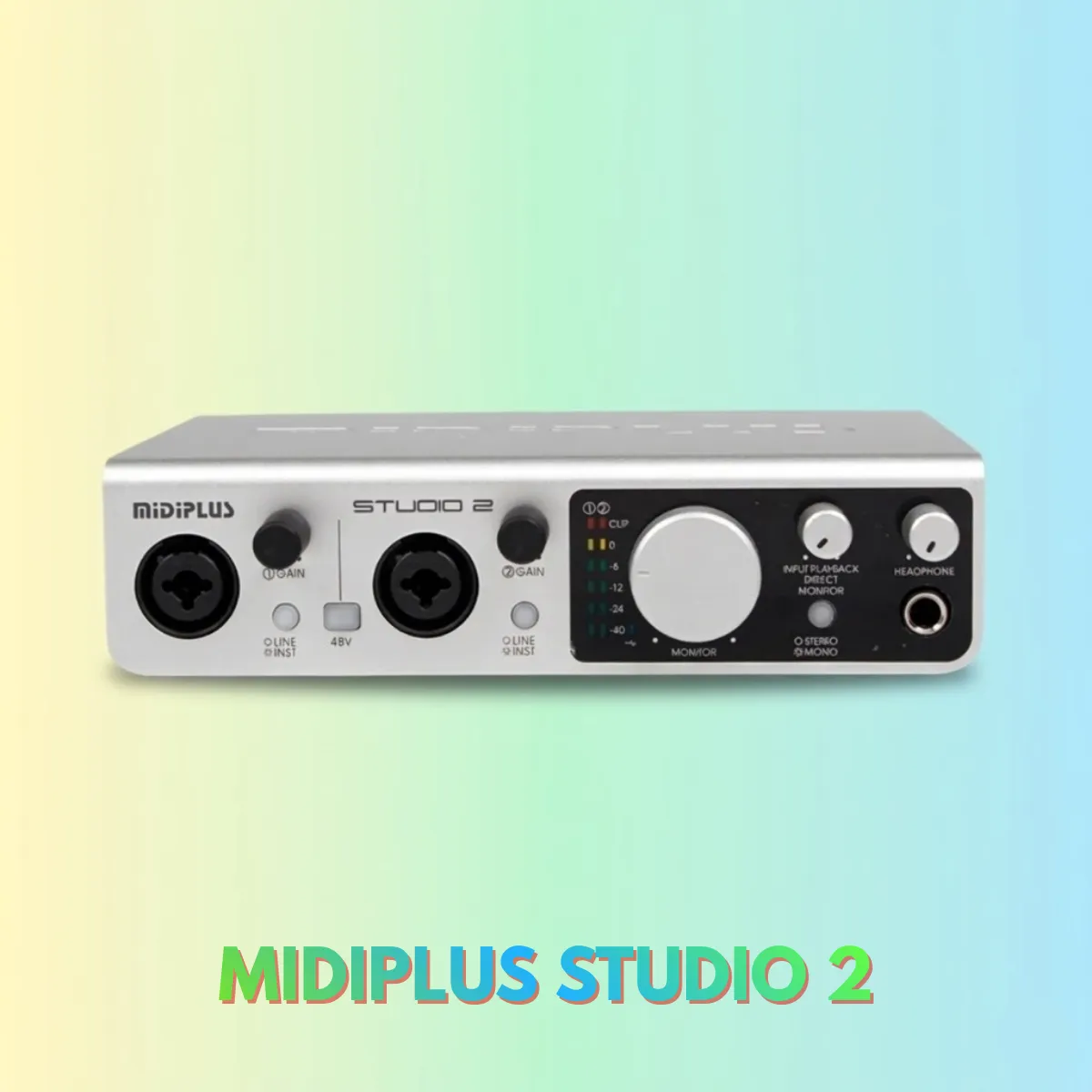 Placa de sonido Midiplus Studio 2