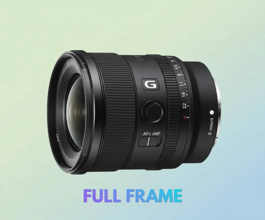 Lente SONY G 20mm f 1.8