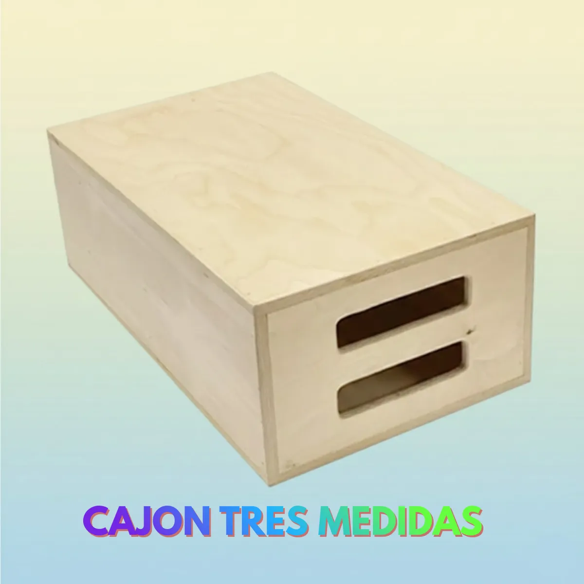 Cajon tres medidas