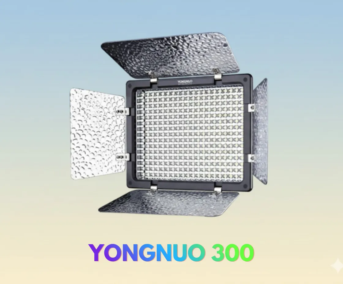 KIT Luz de Camara YONGNUO 300 a batería