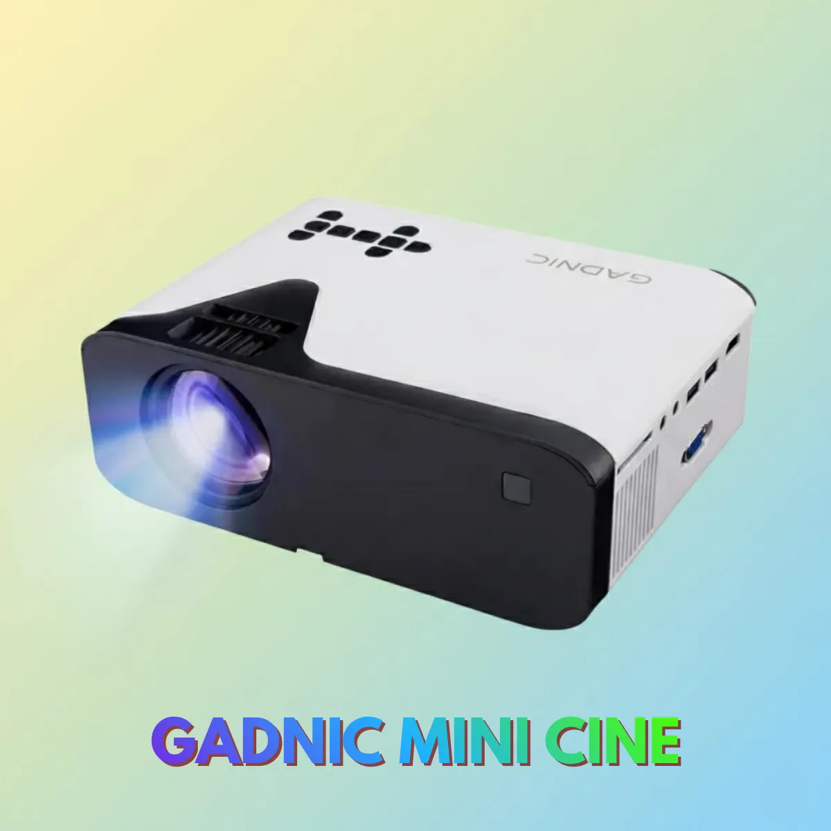 KIT Proyector Gadnic 4k MiniCine 5000 Lumenes 