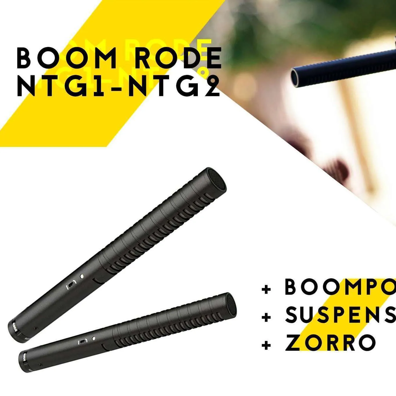 KIT Boom Rode NTG1/NTG2 microfono