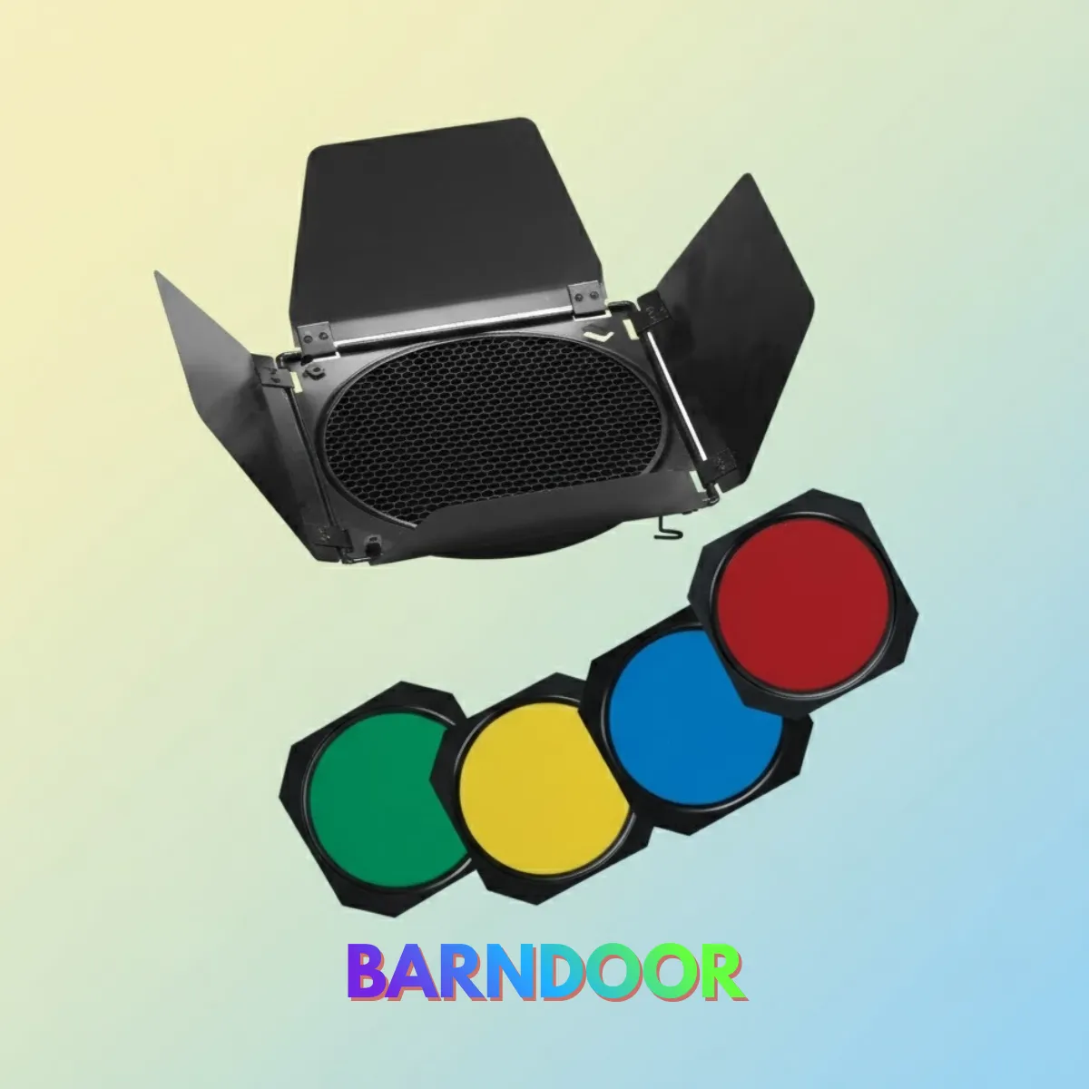 Barndoor aletas + filtros para led spot Visico chapaletas
