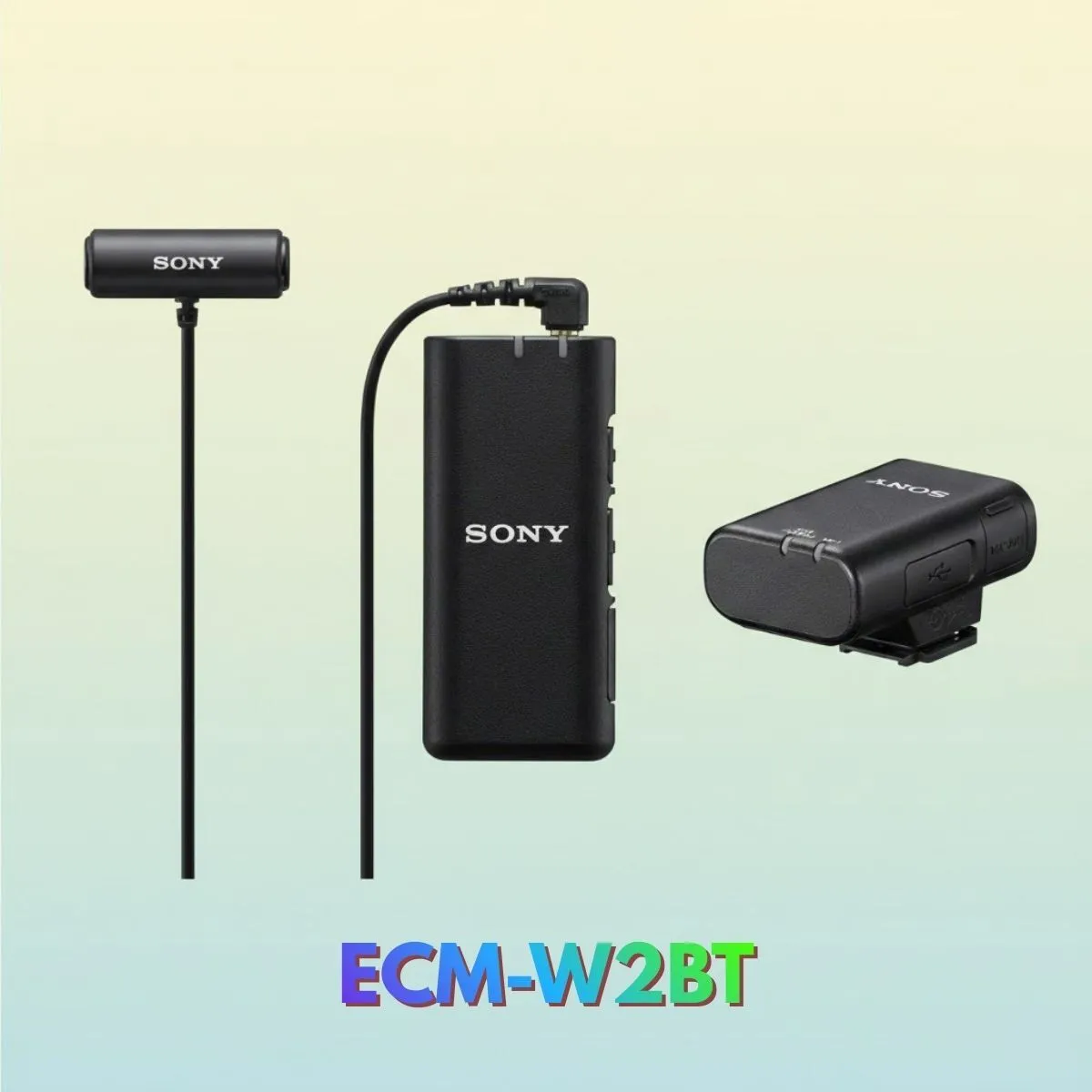 Micrófono corbatero de cámara inalámbrico SONY ECM-W2BT