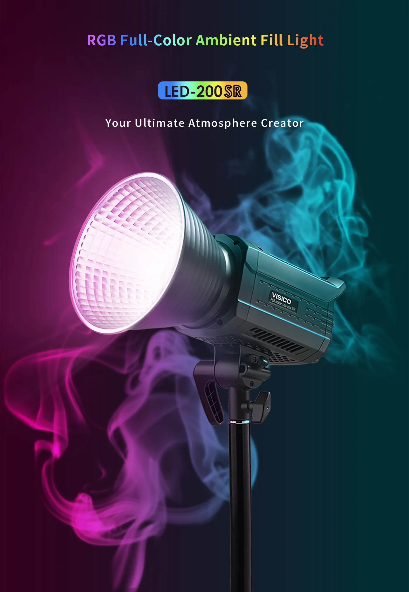 Kit Luz Visico 200SR Bicolor + RGB