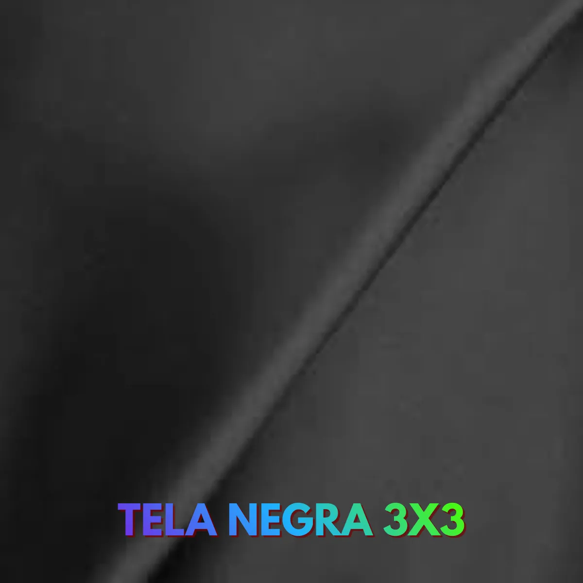 Tela negra multi uso 3x3 mts