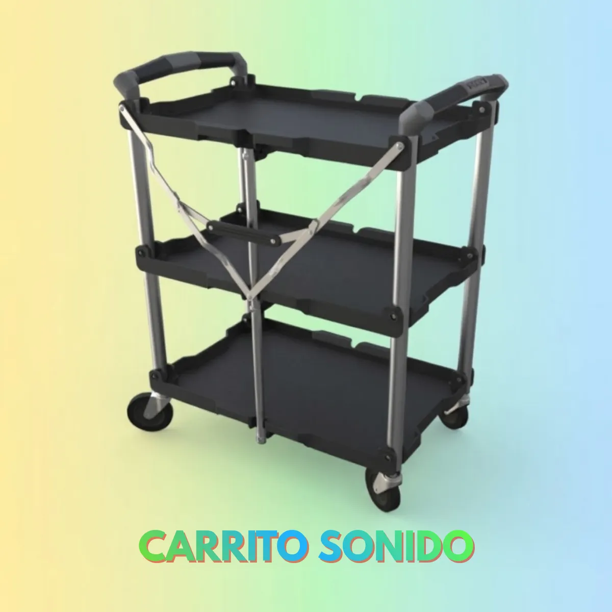 Carrito plegable  Sonido y Cámara APDK