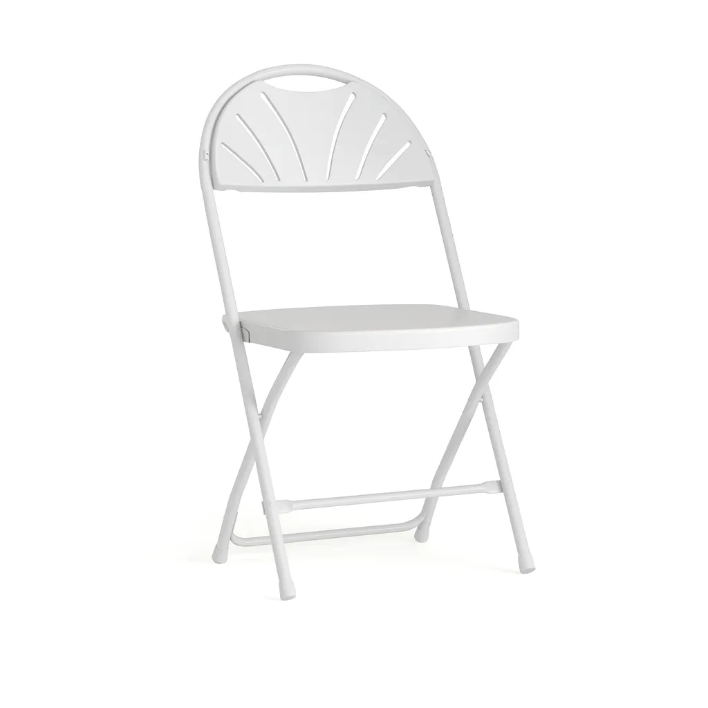 White Fanback Chair