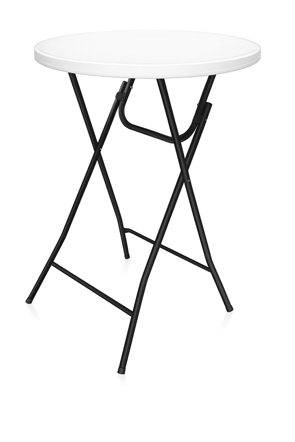 32” Round White Cocktail Table