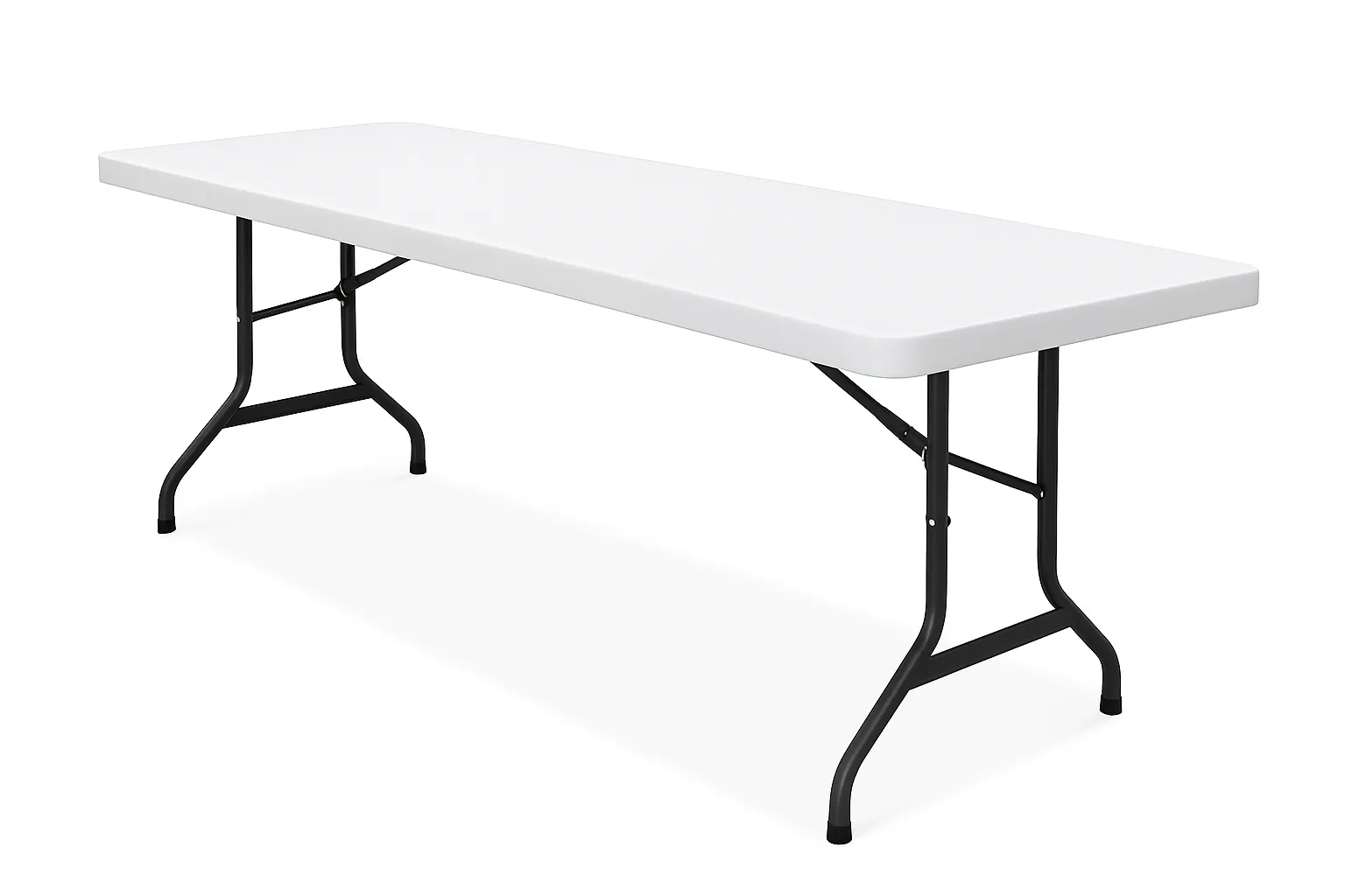 8'' White Folding Table