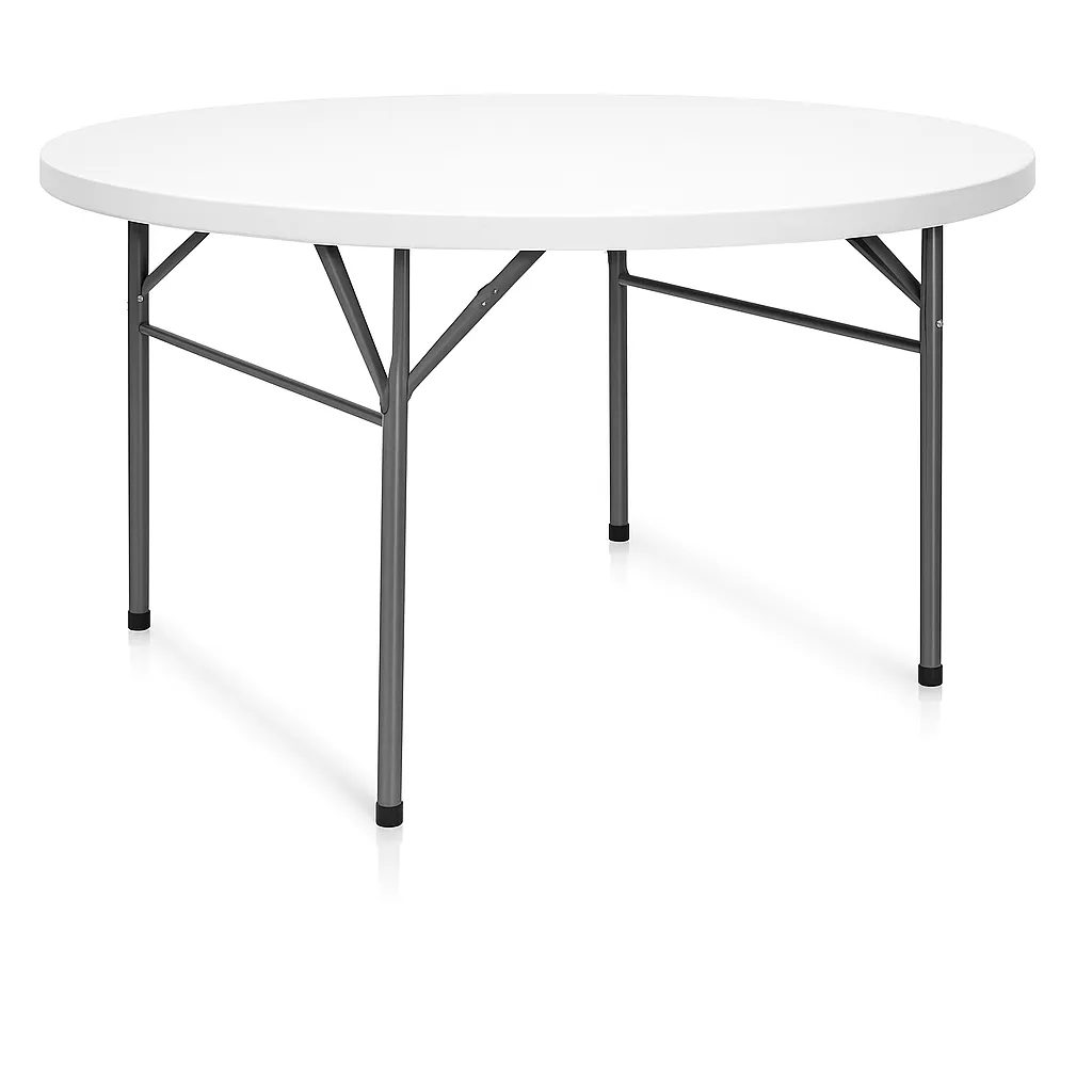 48" Round White Table
