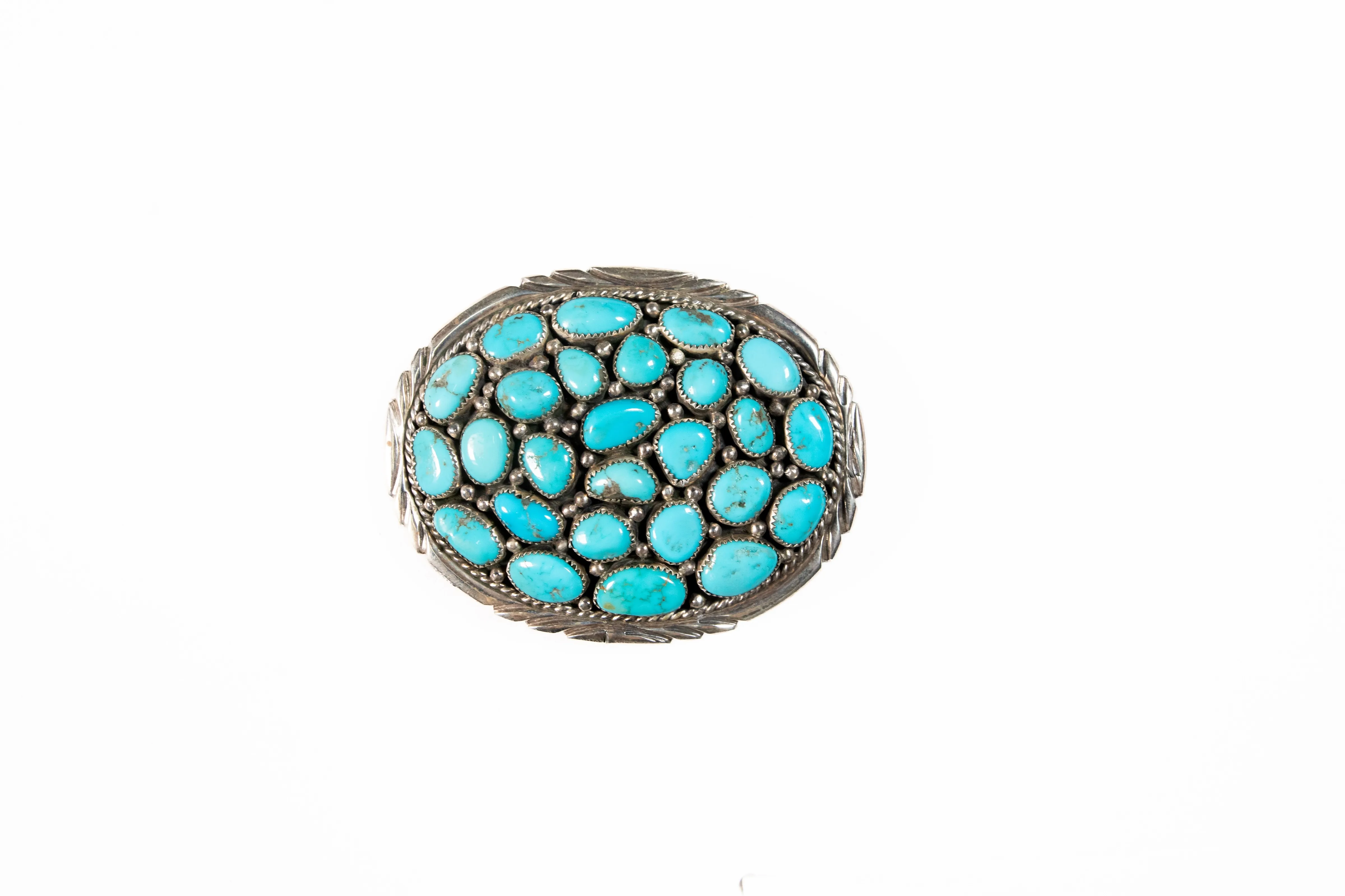 Turquoise Cluster Belt Buckle