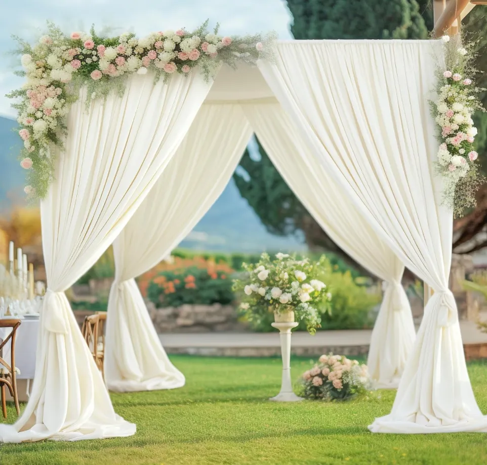 10x10 Wedding Canopy W/ Drapes