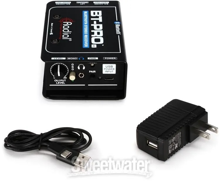 Radial Bluetooth Stereo Receiver BT-PRO Active Direct Box