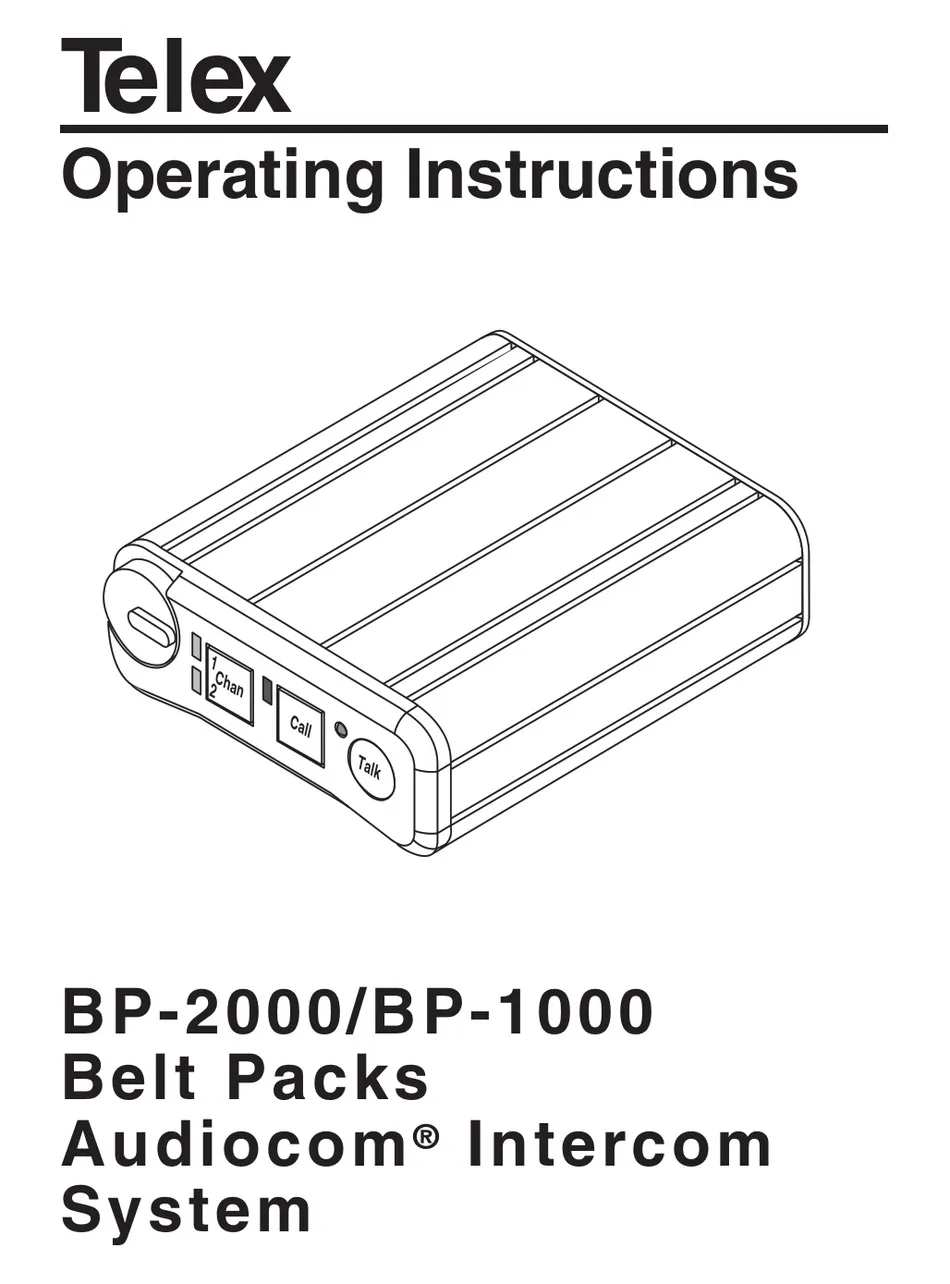 Telex BP 1000 Belt Transmitter 