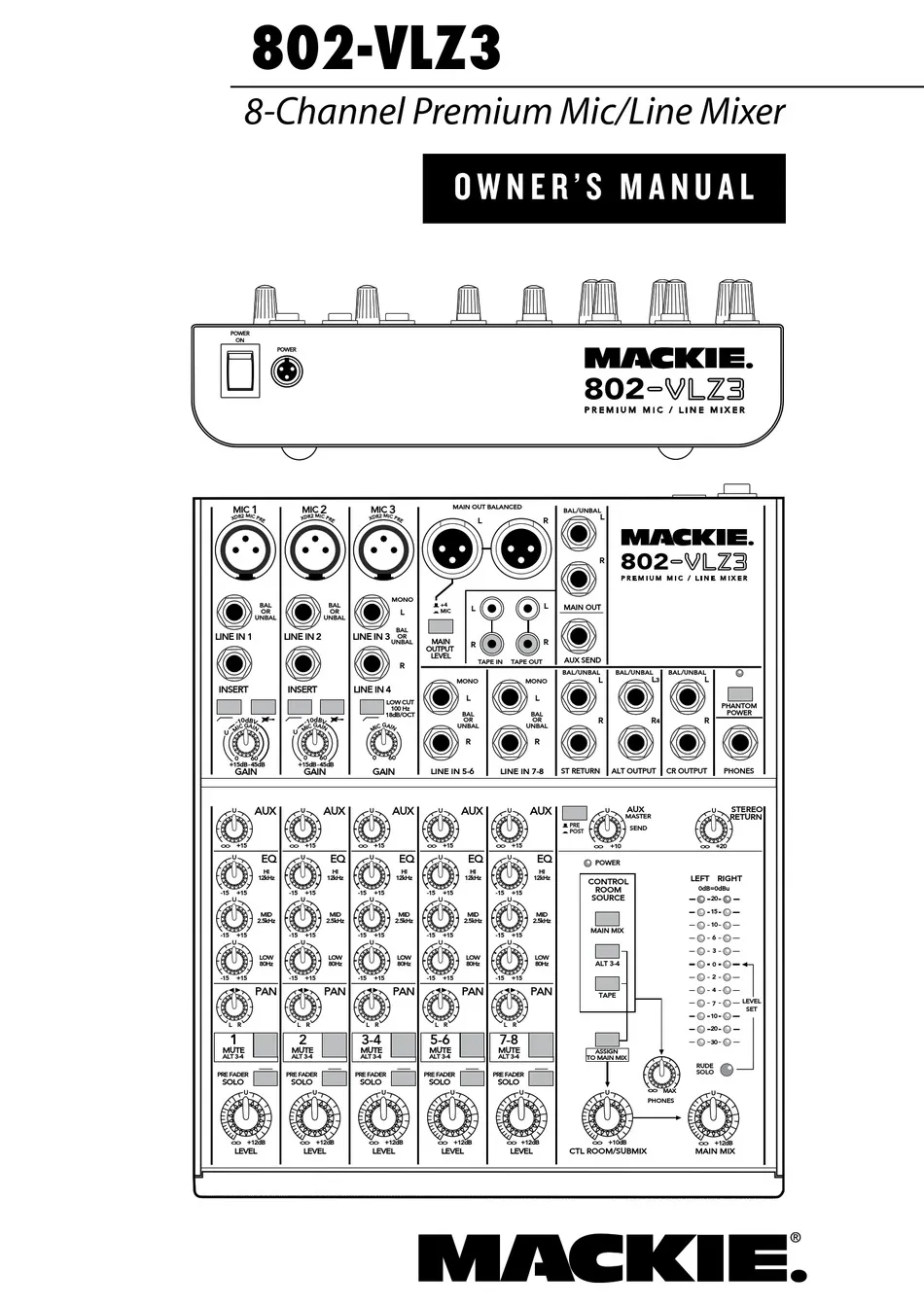 Mackie Analog Mixer 802 VLZ3