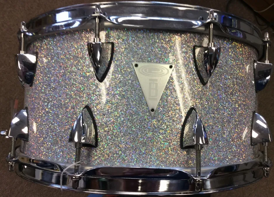 OCDP Travis Barker Signature Silver Glitter Snare 14x7"