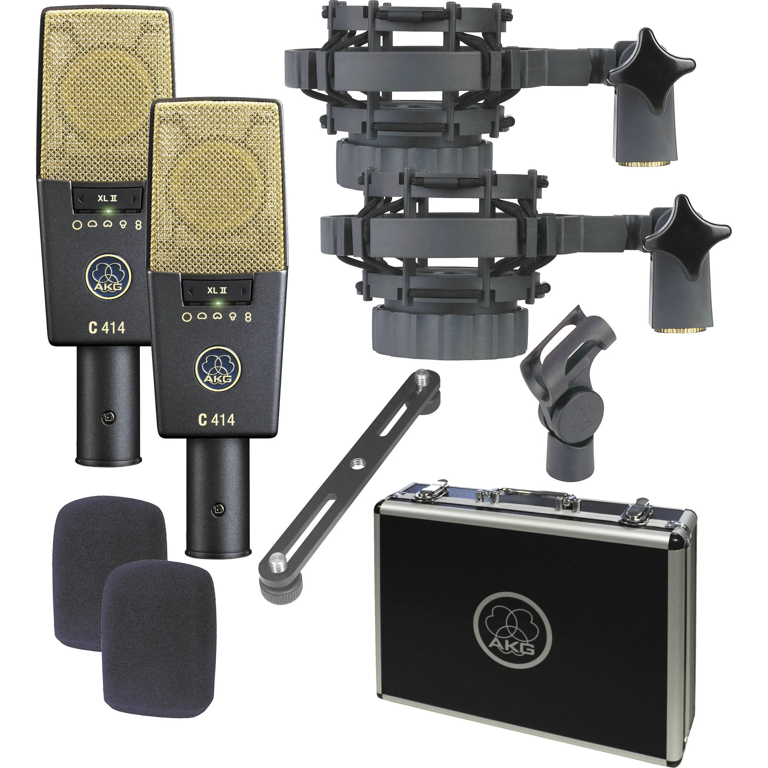 AKG C414 XLII Condenser Stereo Microphone set