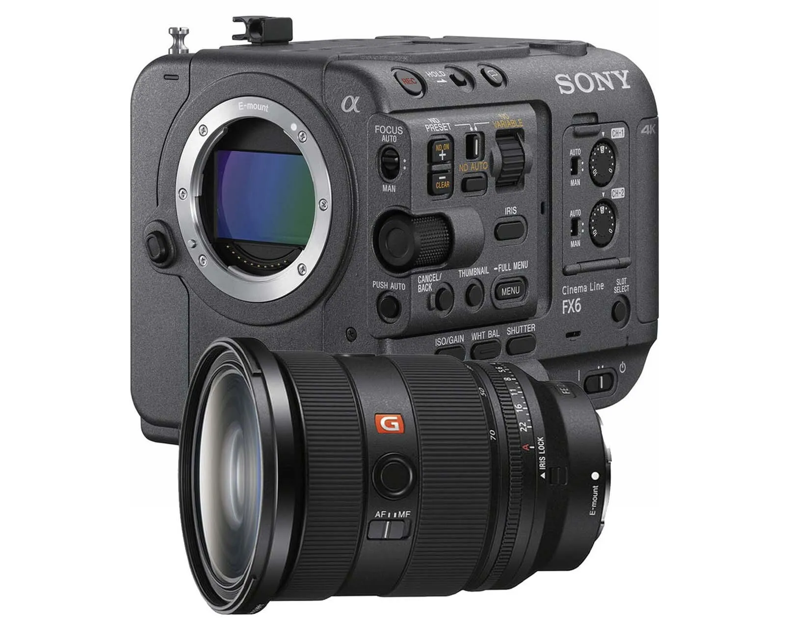 Sony PXW-FX6 + Sony FE 24-70MM F2.8 GM II LENS
