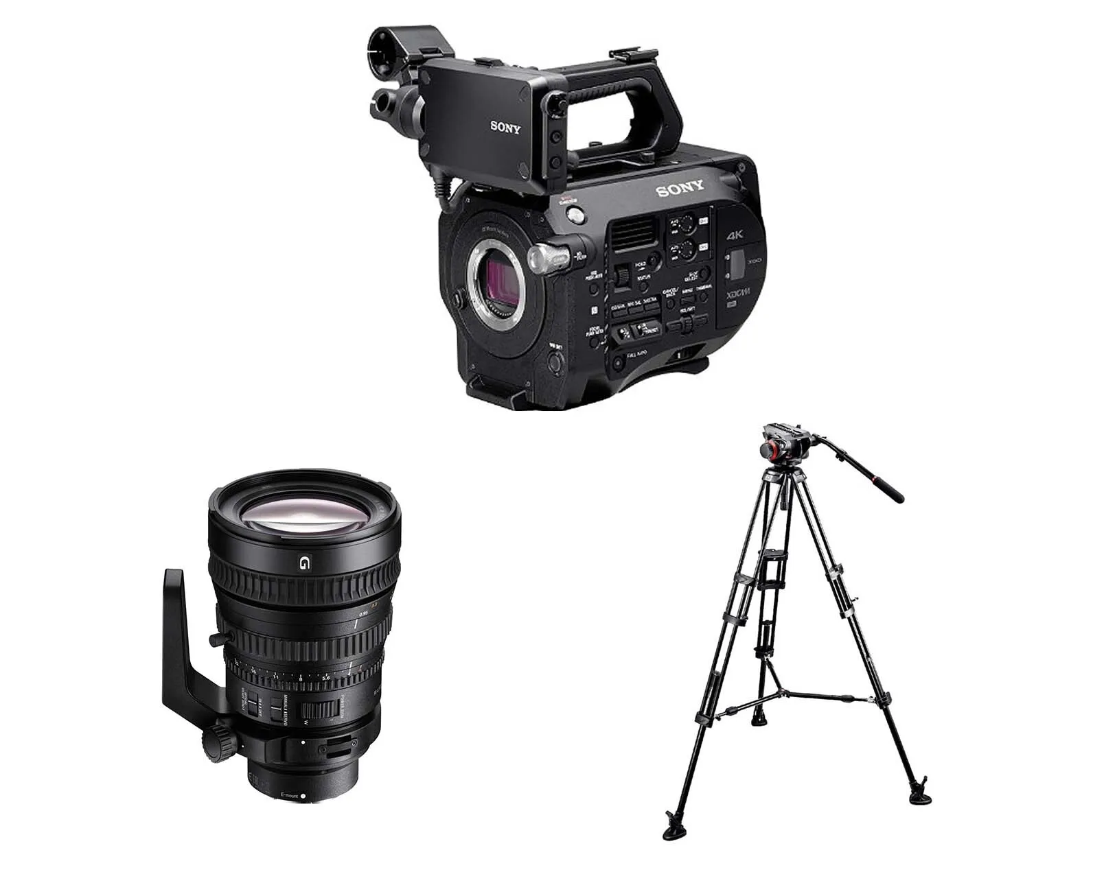 Sony PXW-FS7 + Sony PZ 28-135mm lens + Tripod - Bundle