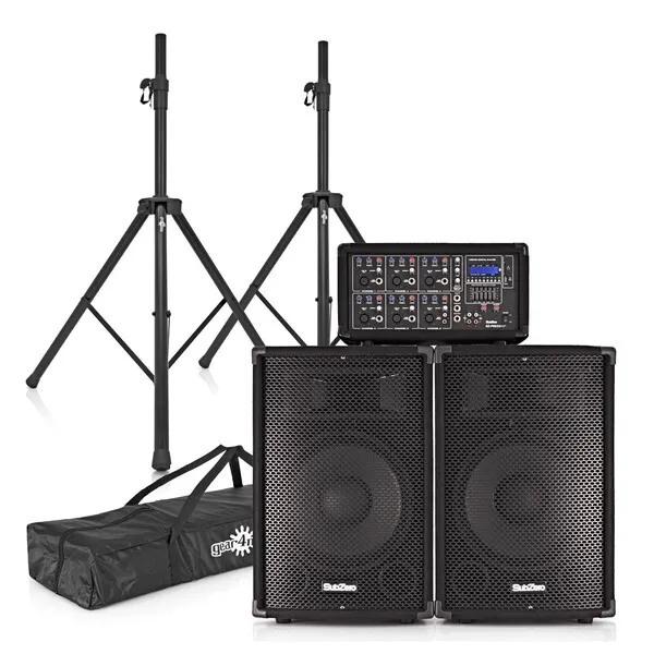 SubZero SZPA-612 250W 12" PA System with Stands
