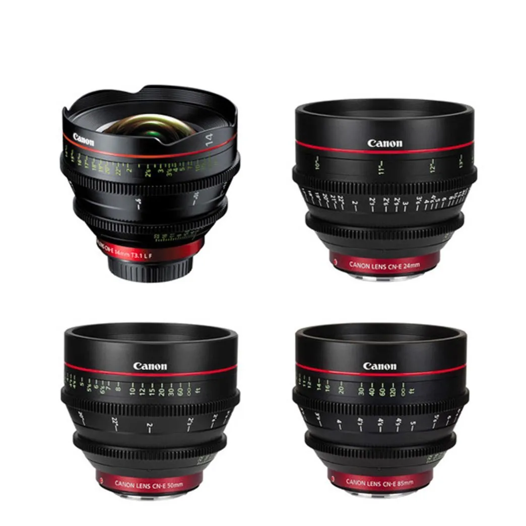 Canon EF Cine Prime 4 Lens Set