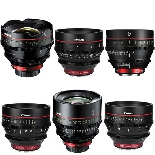 Canon EF Cinema 6 x Prime Lens Kit