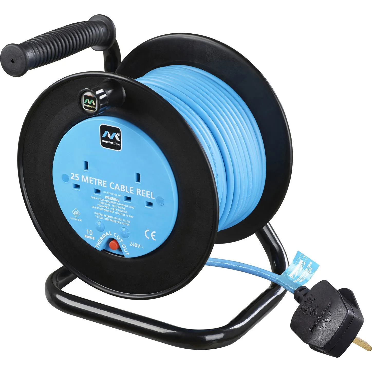 Masterplug 2 way 10 metre reel