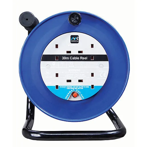Masterplug 4 way 15 metre reel