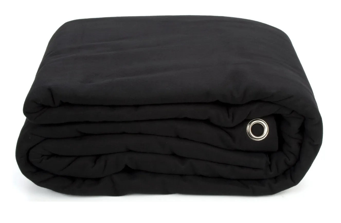 Black backdrop 3m x 3m with Grommets