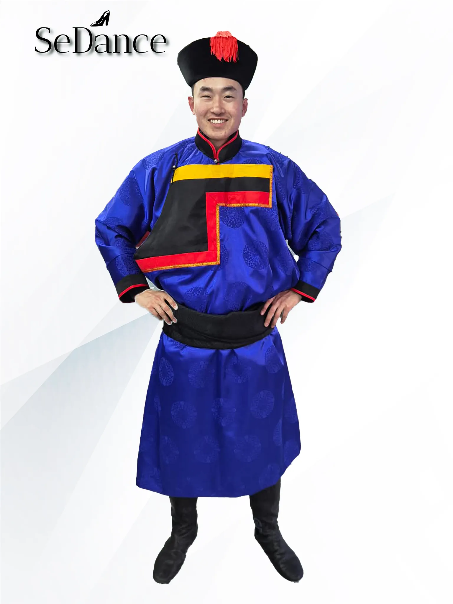 3-72 Буриад дээл цэнхэр