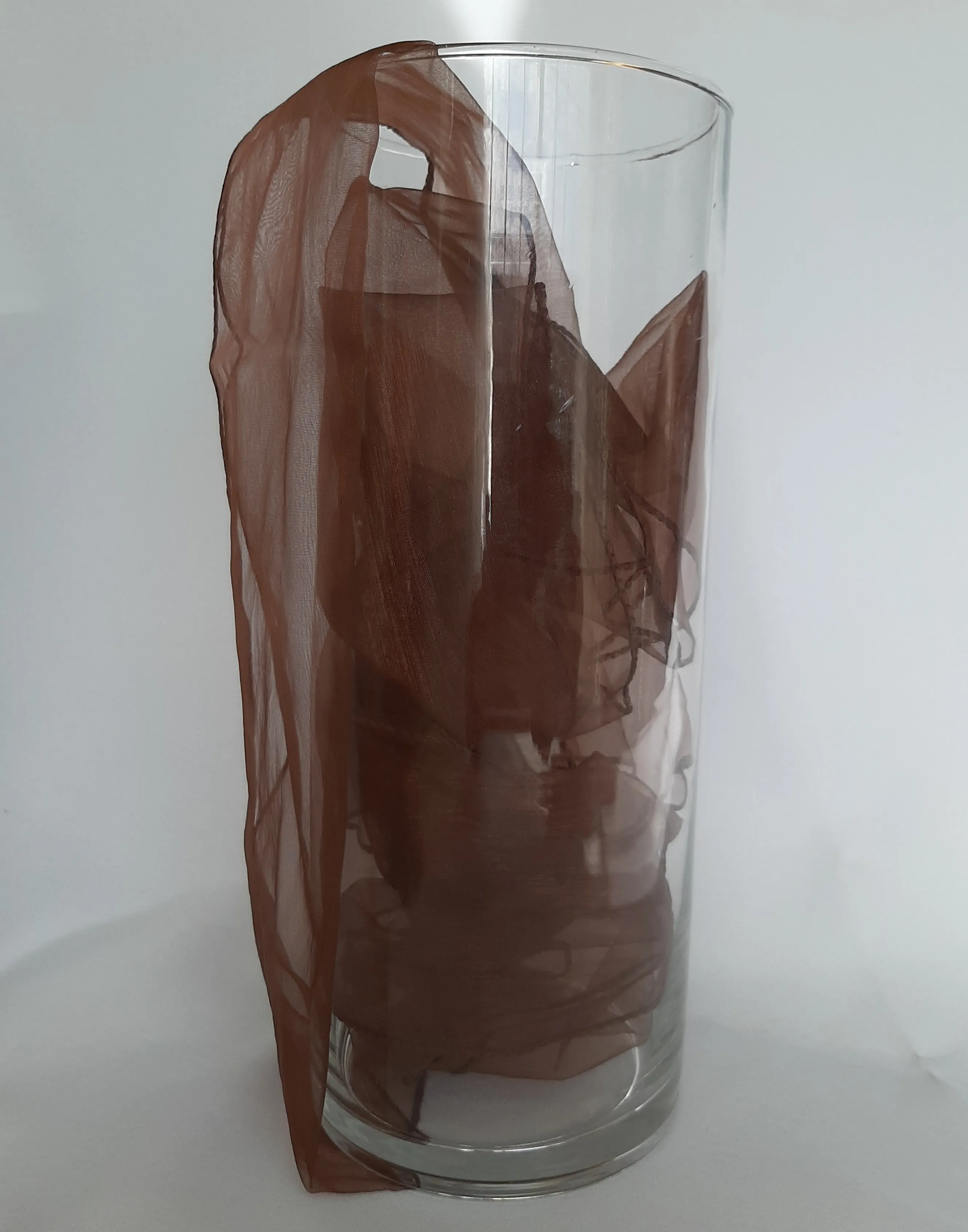 Chocolate Brown Organza Sash 
