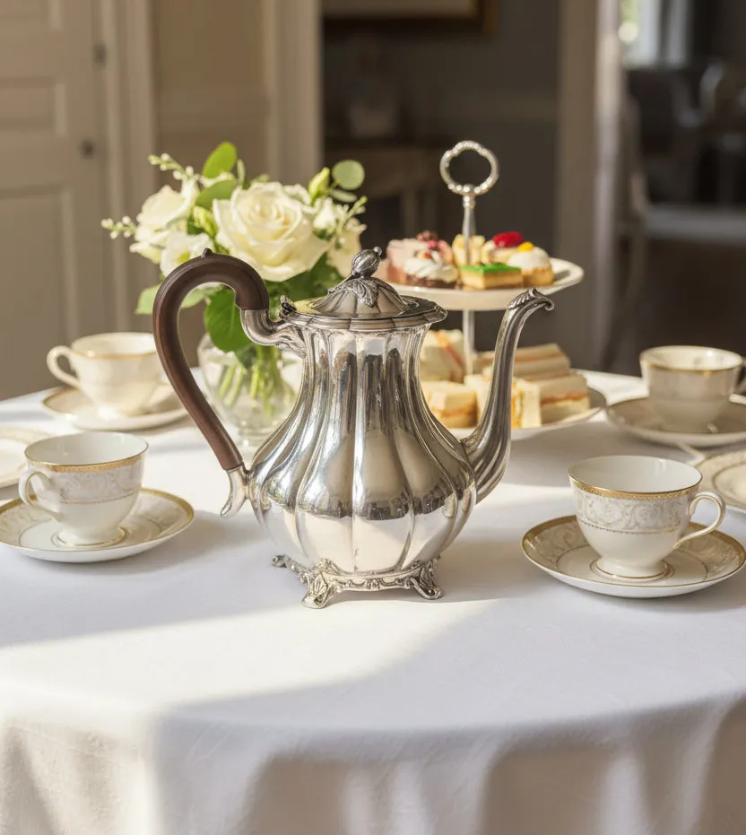Pumpkin Silver High Tea Set of 4