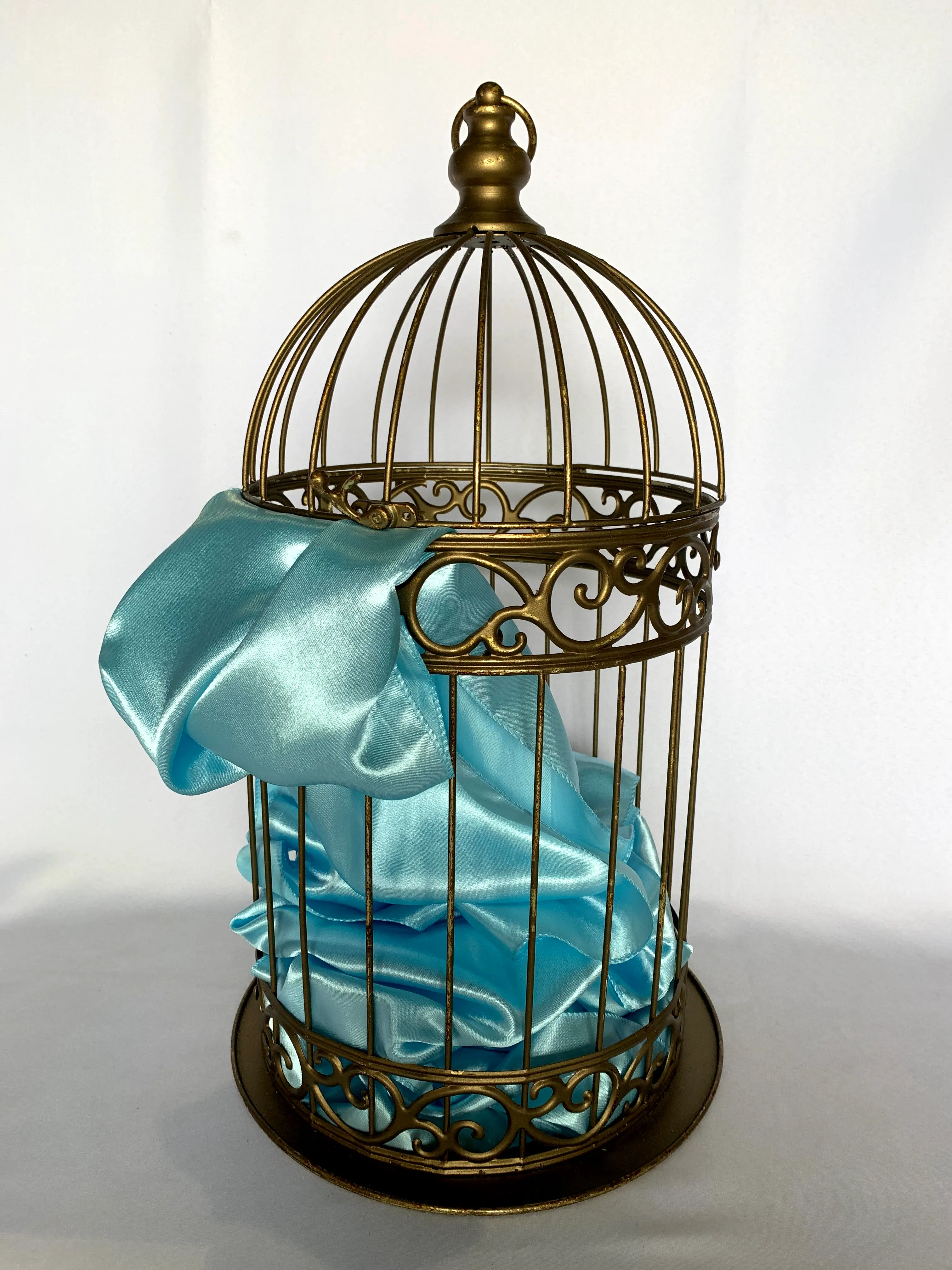 Baby Blue Satin Runner 