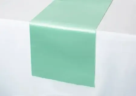 Mint Green Satin Runner