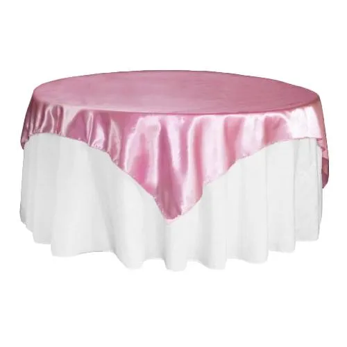 Pink Satin Overlay 36" x 34"