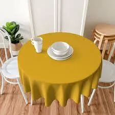 Tablecloth Mustard Round 120"